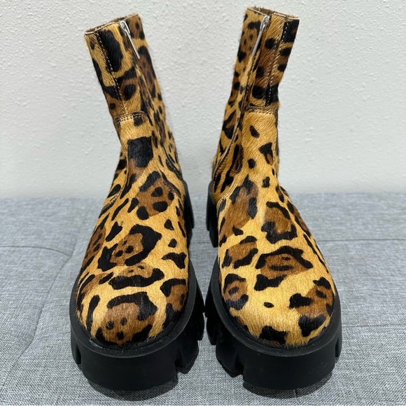 ASOS Leopard Print Platform Boots - Picture 2 of 14